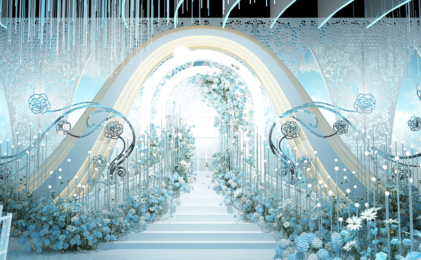 新平釡香烙馍村水晶厅效果展示